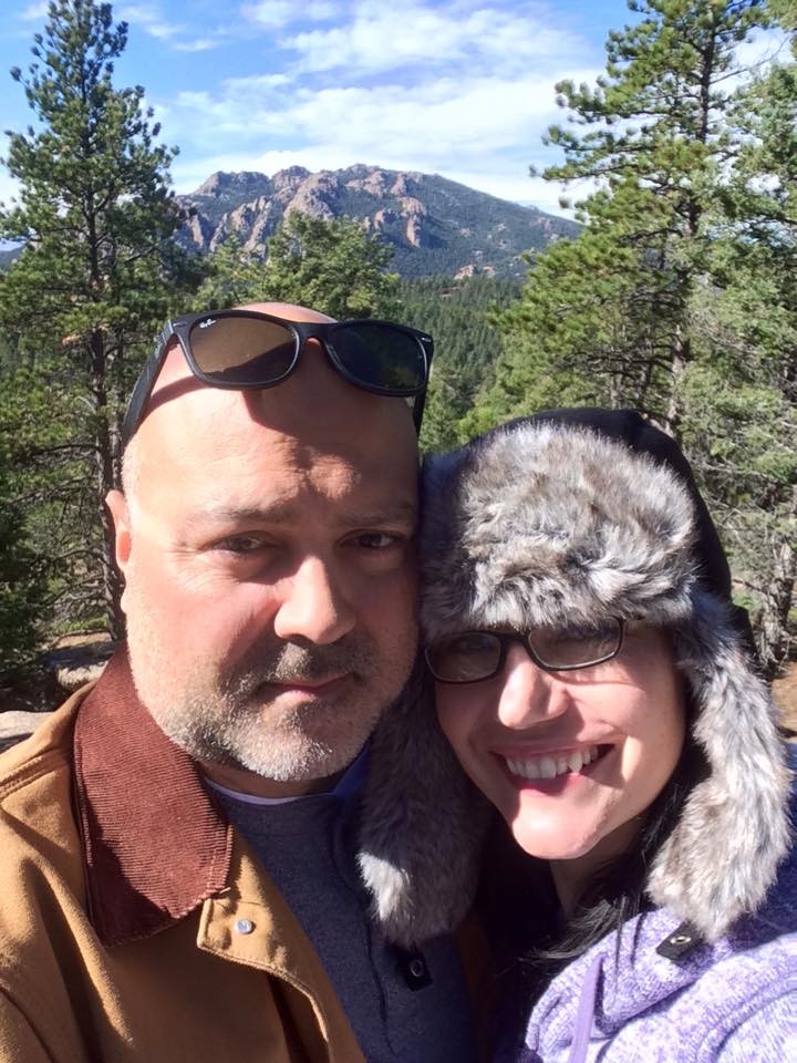 Jamison and his wife, Sarah, 4x4'ing and camping in Colorado. They’re about 10k feet up in the mountains with 'Devil's Head' behind them... being digitally connected is not mutually exclusive to an off-the-grid outdoor life.