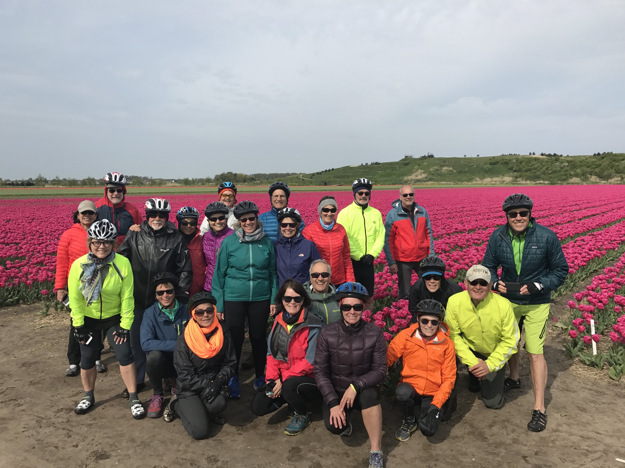 Wednesday Walkers with spouses on Bike and Barge trip in the Netherlands.