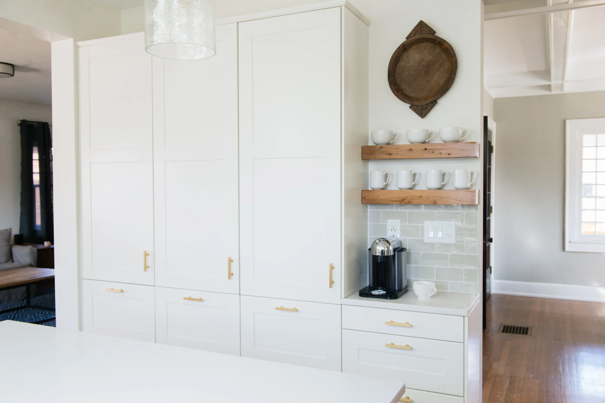 Pantry wall.