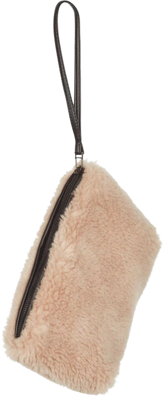 Blush Sheepskin Pouch