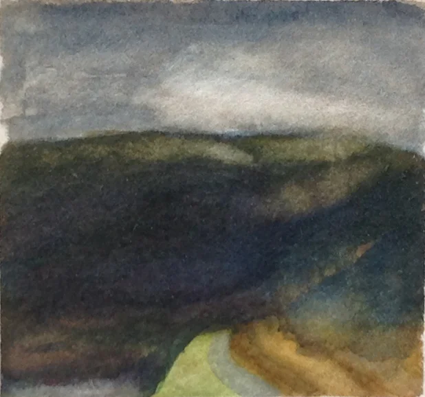 AFTER THE RAIN 1999, 3 x 2.5 inches © 2016, Michael Kirk all rights reserved