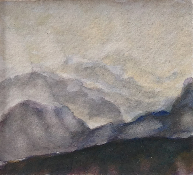  MISTY MOUNTAIN 2014, 2.5 x 2.5 inches © 2016, Michael Kirk all rights reserved 