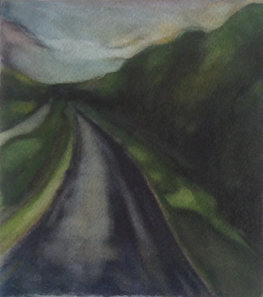 LEAVING SADIE 1997, 5 x 4.5 inches © 2016, Michael Kirk all rights reserved