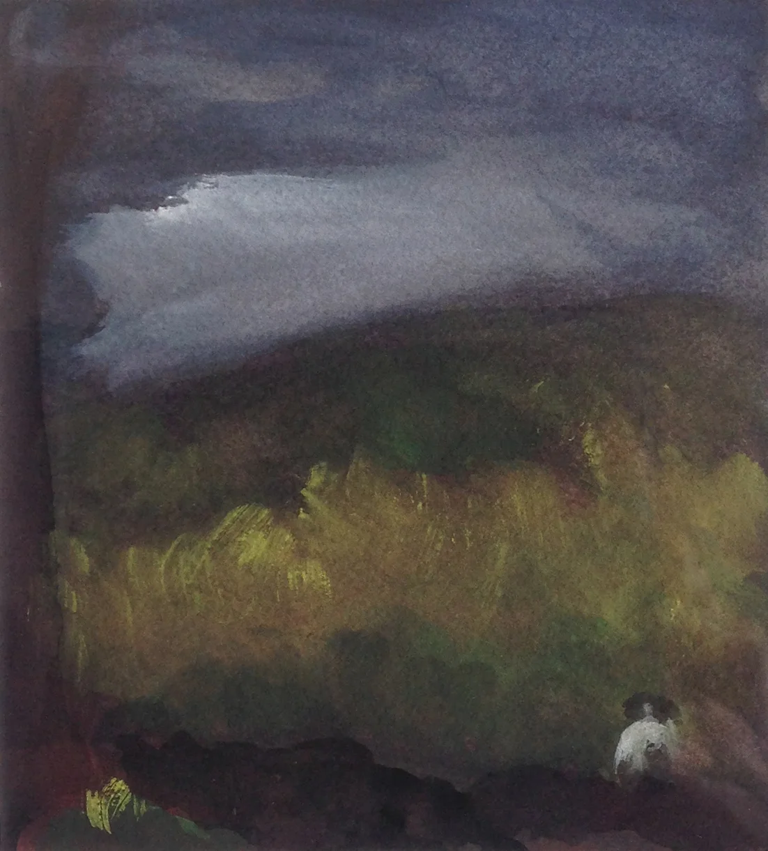 RENEE IN THE GARDEN 1992, 2.75 x 3 inches © 2016, Michael Kirk all rights reserved
