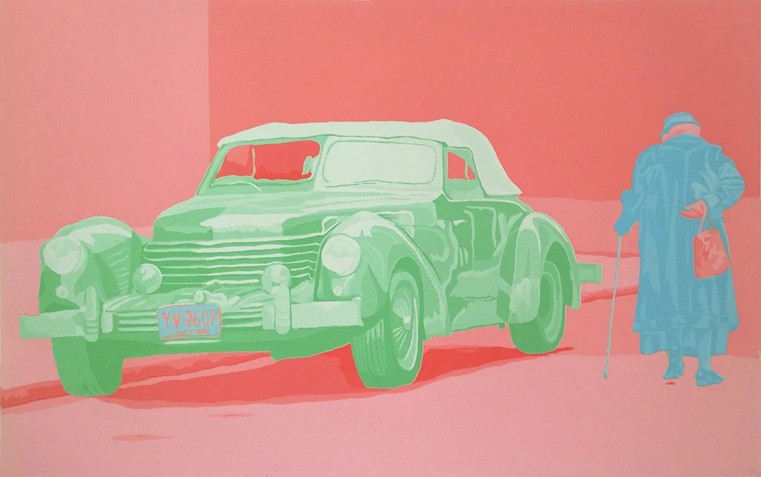 UNTITLED silkscreen, 1971 24,25 x 38.25 inches edition size: 10 © 2016, Michael Kirk