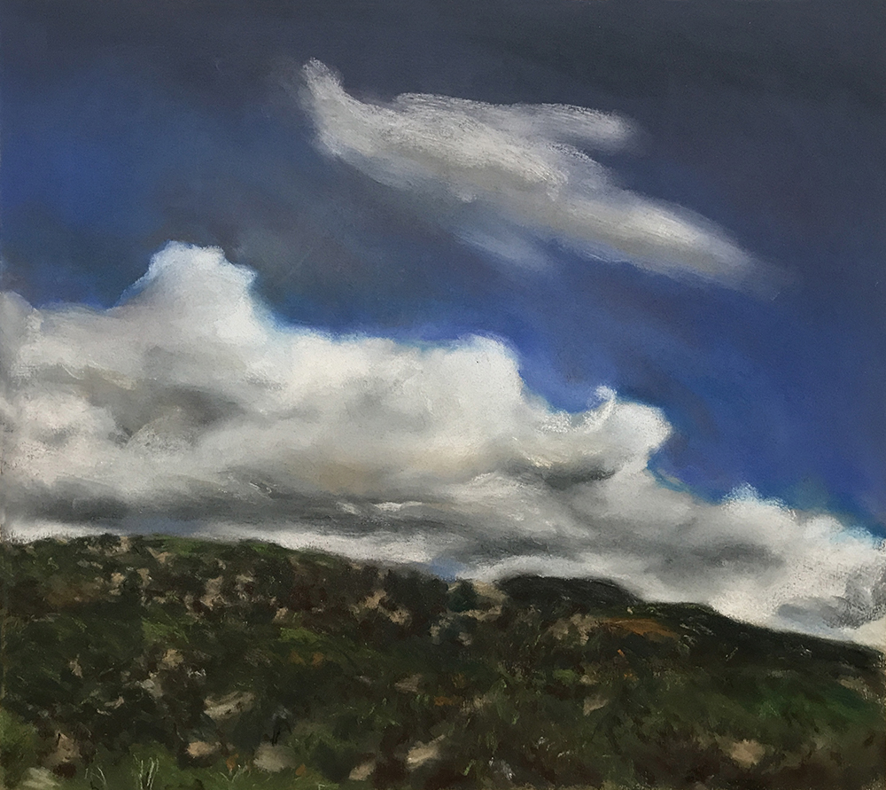  NEW MEXICO HILL CLOUDS 1988, 20 x 22 inches © 2017, Michael Kirk all rights reserved 