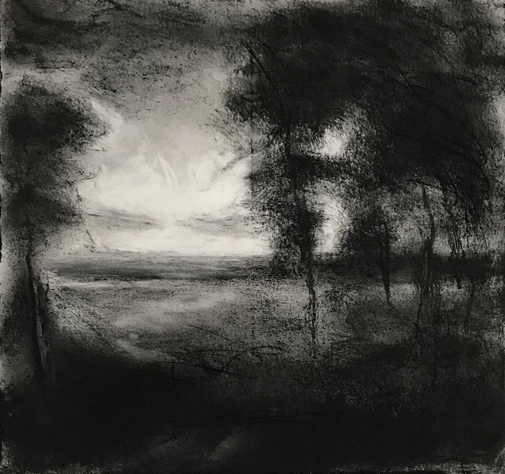 AFTER INNES IV 2004, 10 x 10.38 inches private collection © 2016, Michael Kirk all rights reserved