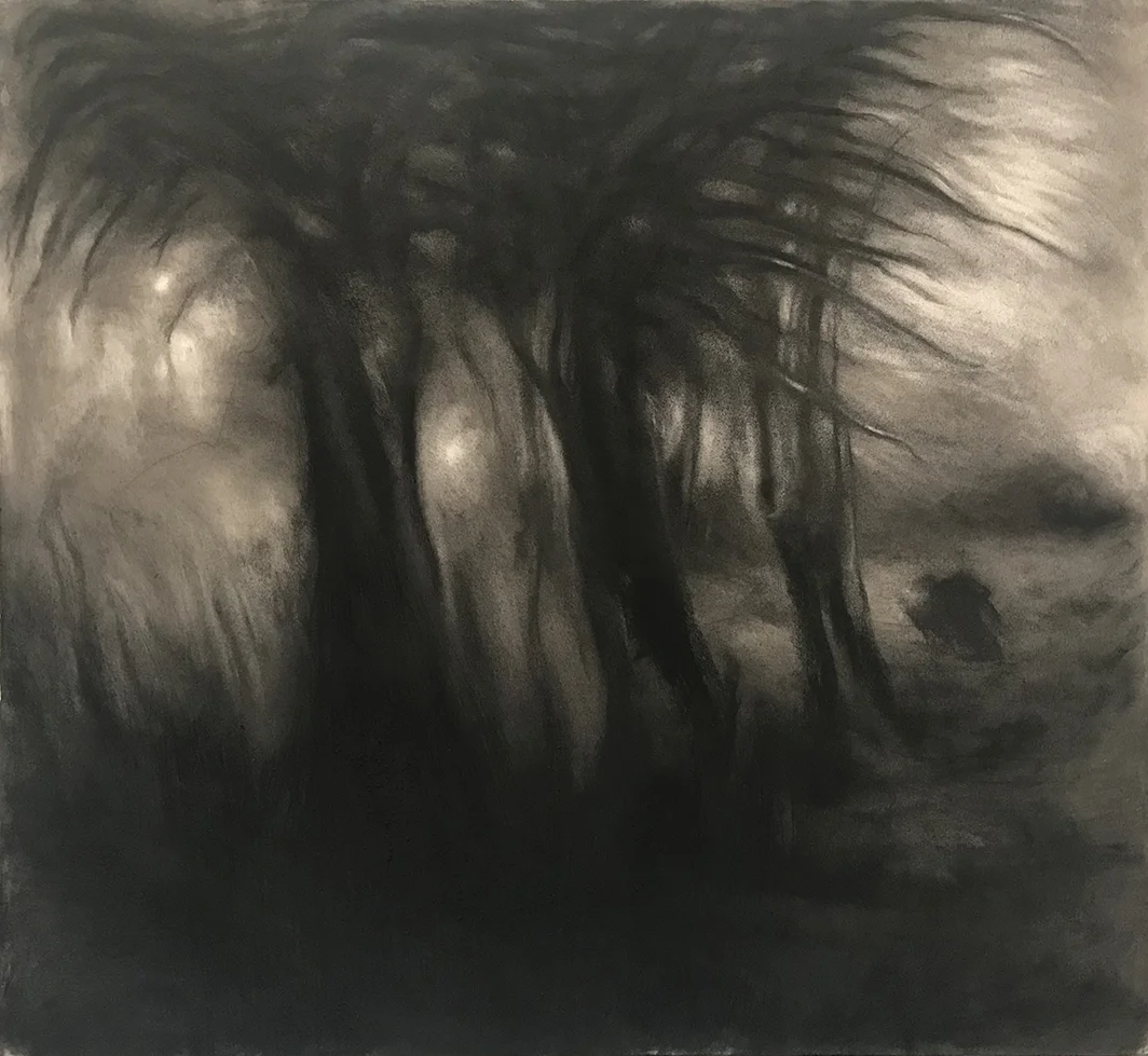 IN THE TEARING WIND 2019, 38 x 35 inches © 2019, Michael Kirk all rights reserved