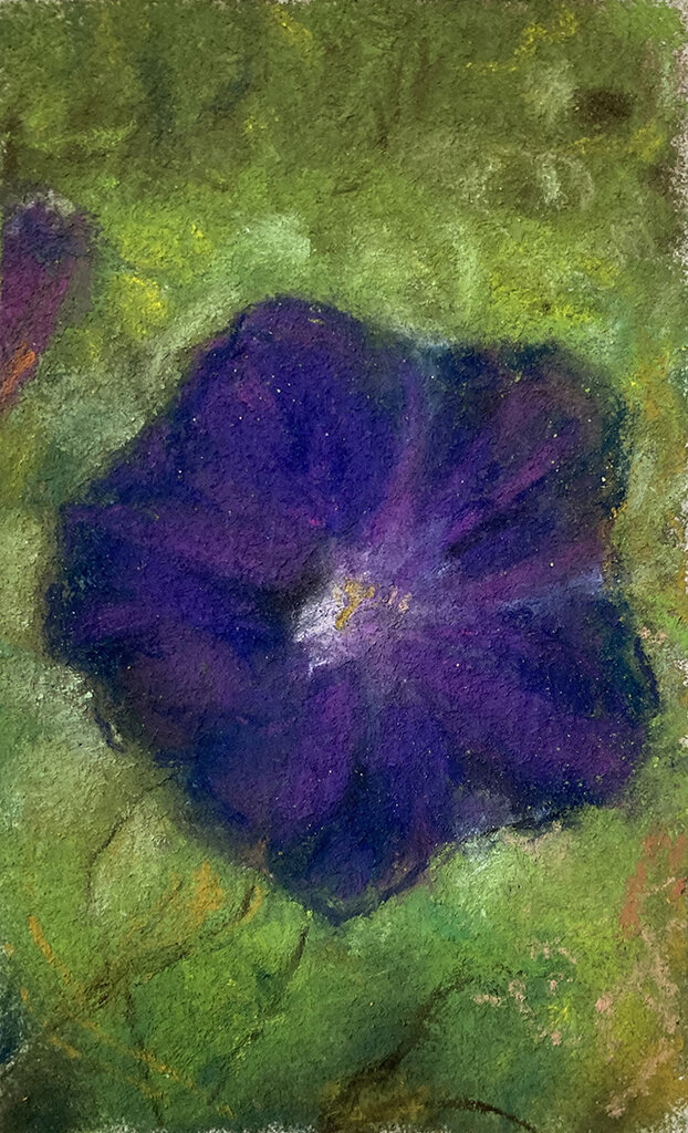  6/15 MORNING GLORY III 2021, 6 X 3 inches © 2021, Michael Kirk all rights reserved 