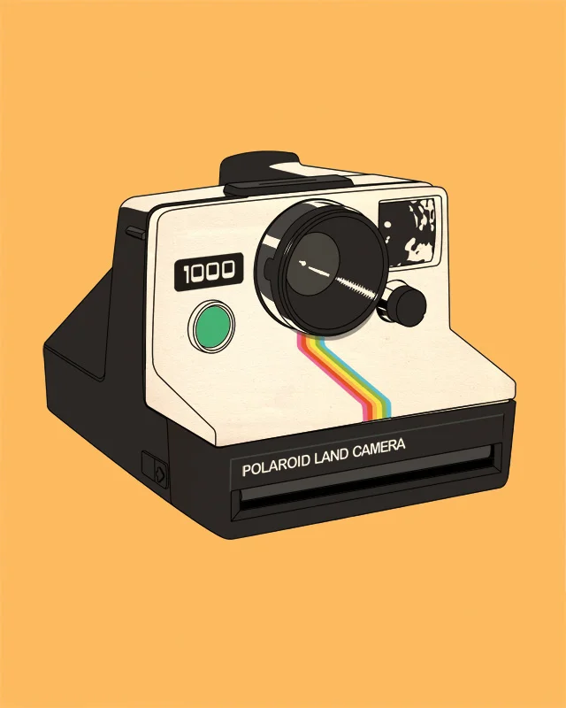 Polaroid Land Camera 1000 - Digital Drawing