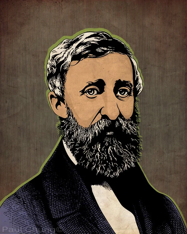 Henry David Thoreau - Digital Drawing
