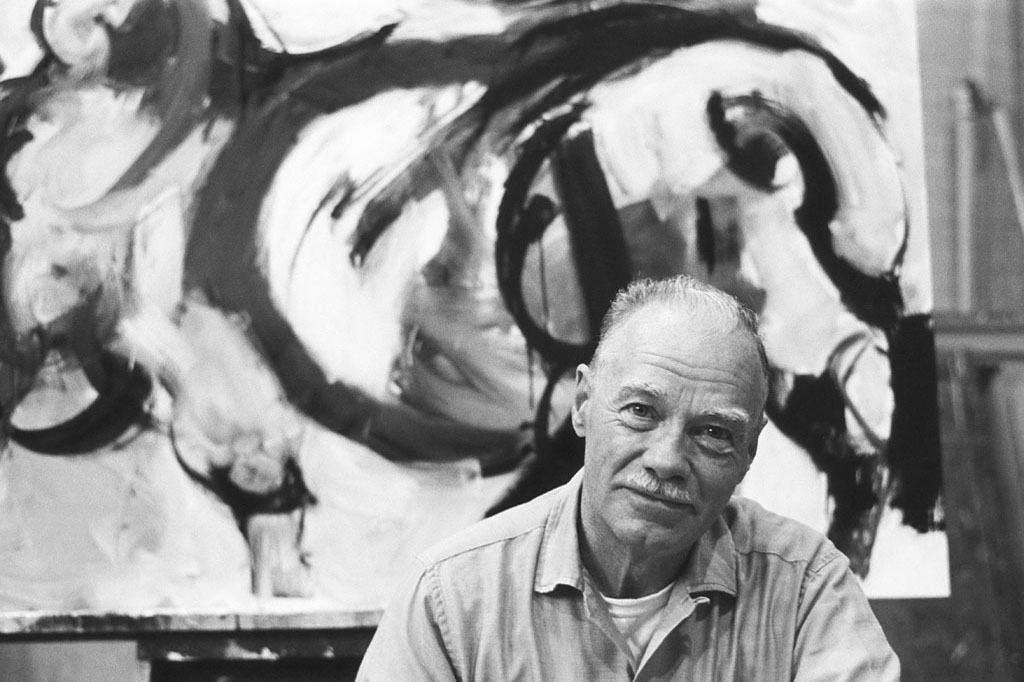 Walter Quirt in his studio