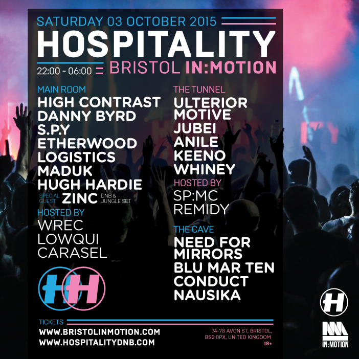 An image from an event in London used on a poster design.
