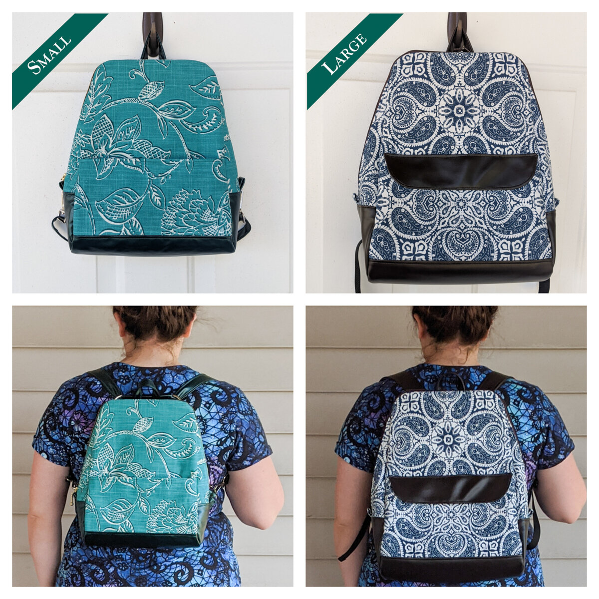 Odyssey Convertible Bag- backpack, shoulder bag, sling pattern