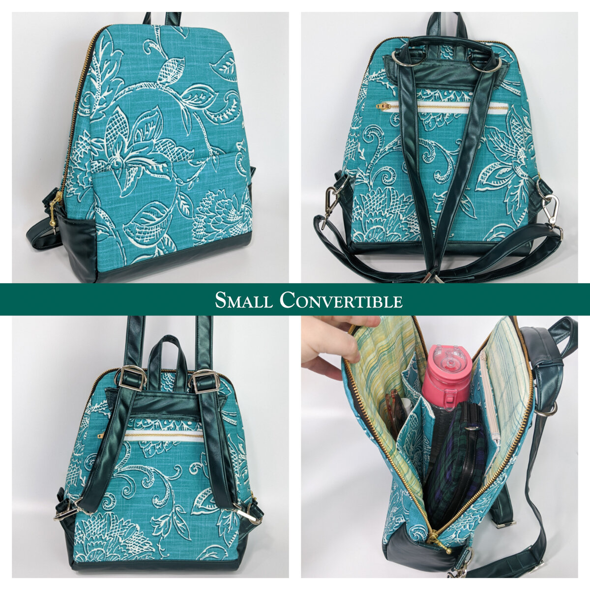 Odyssey Convertible Bag- backpack, shoulder bag, sling pattern — Toriska
