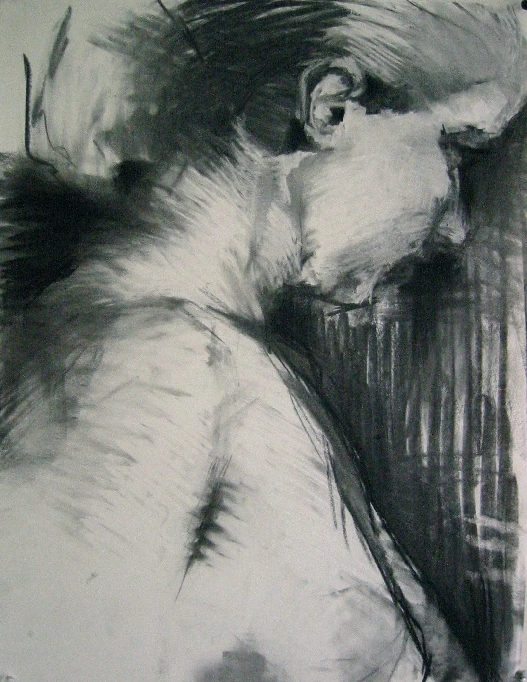 Charcoal on paper 18 x 24"