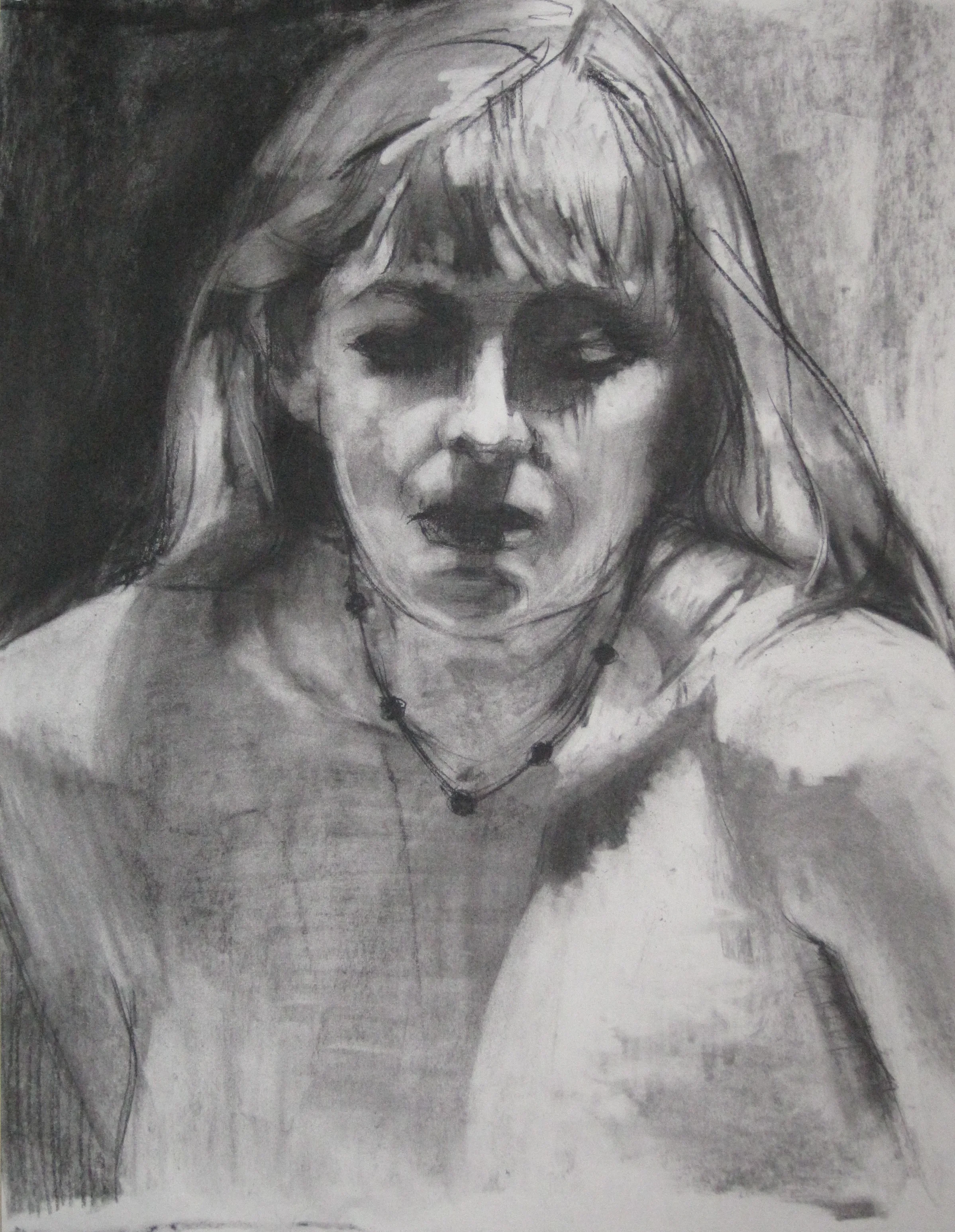 Charcoal on paper 18 x 24"