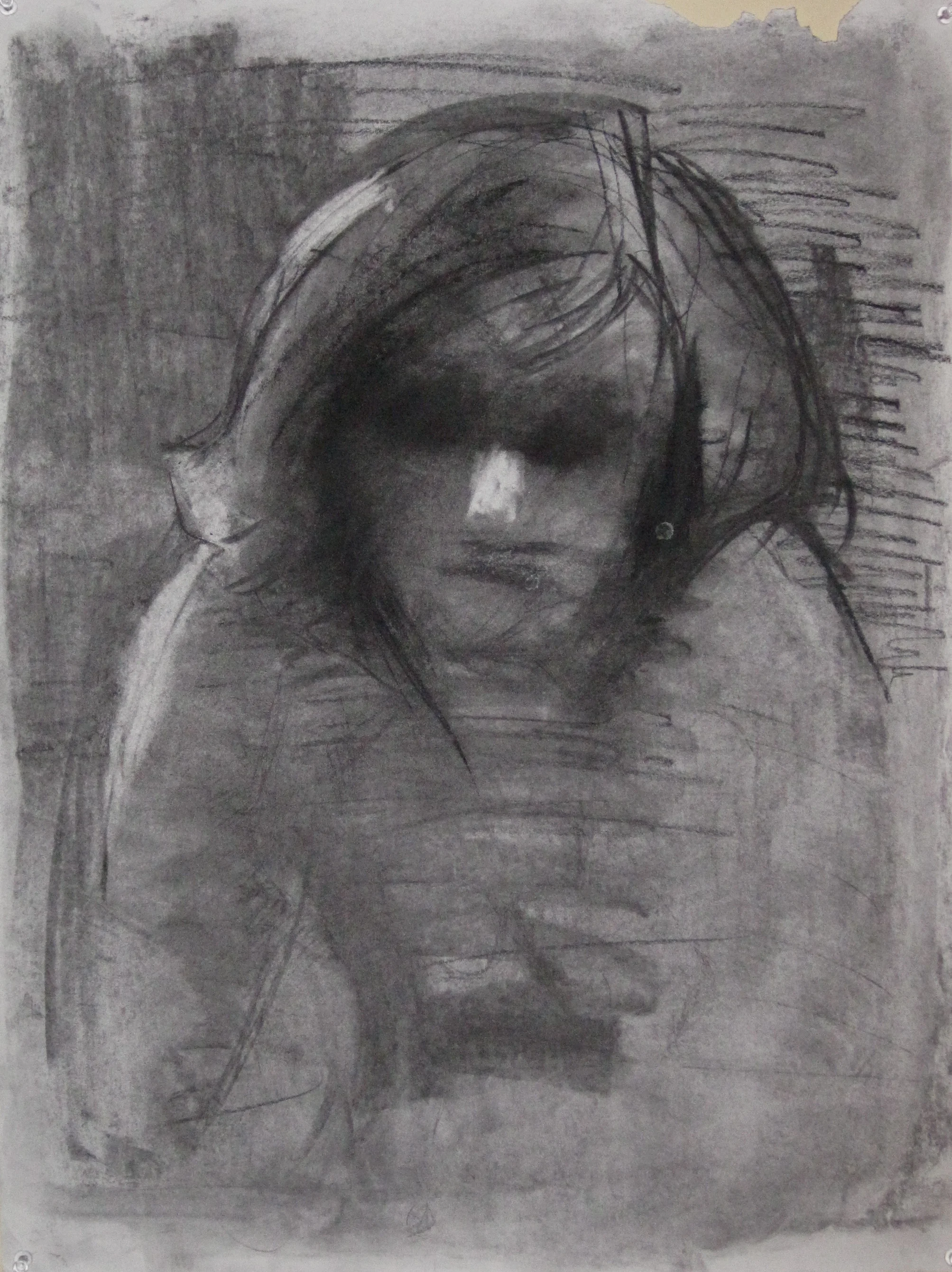 Charcoal on paper 18 x 24"
