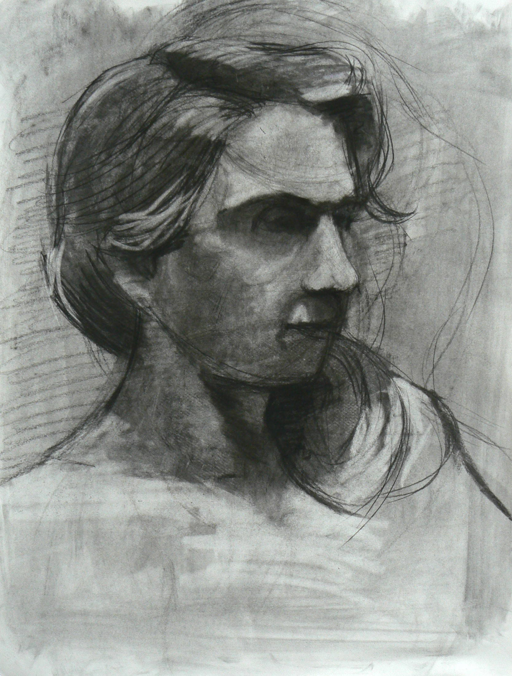  Charcoal on paper  18 x 24" 