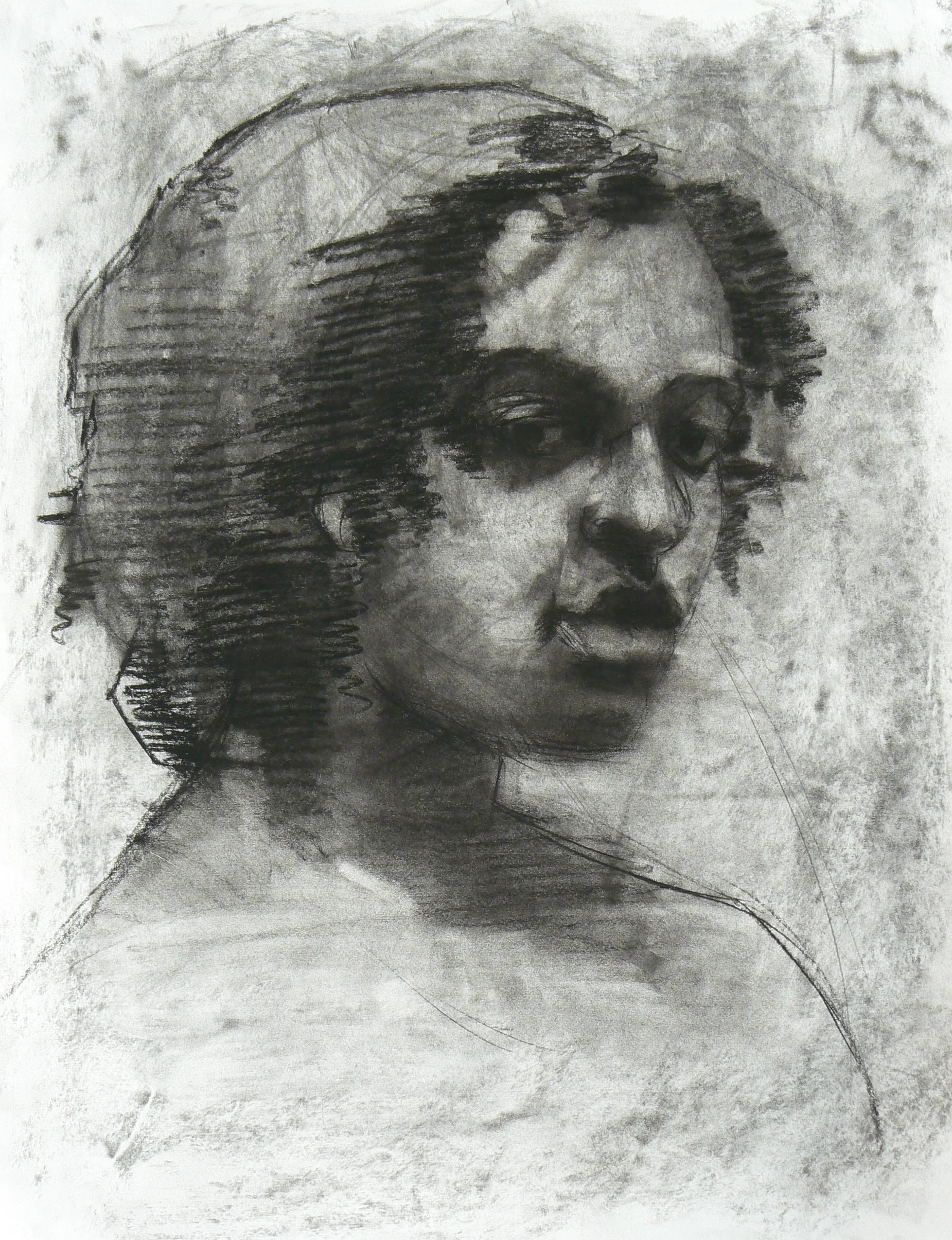Charcoal on paper 18 x 24"
