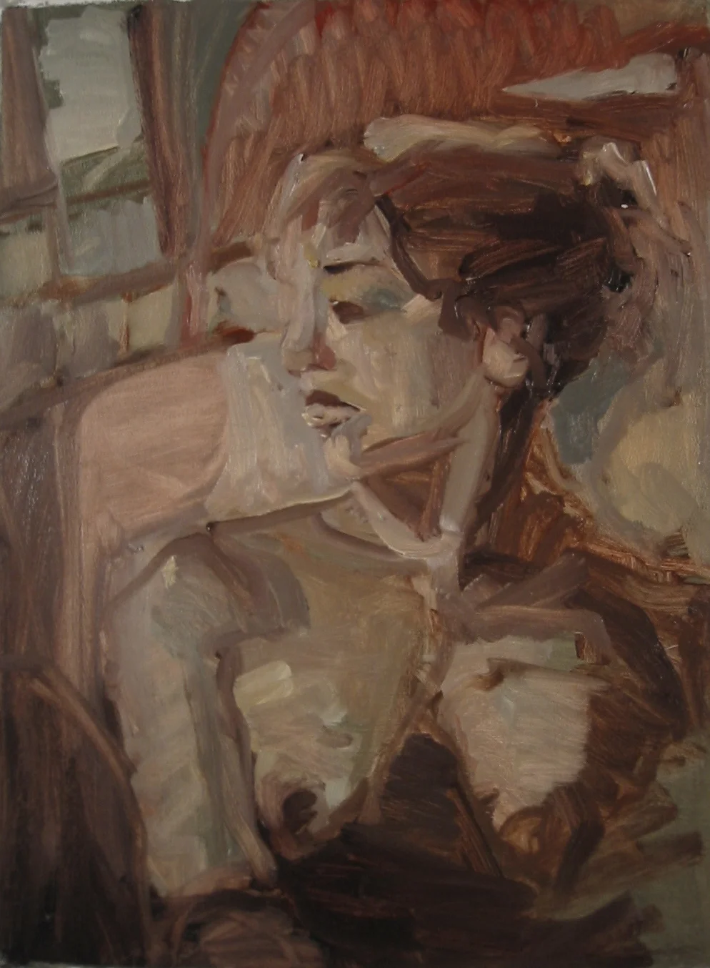 Oil on paper 18 x 22"