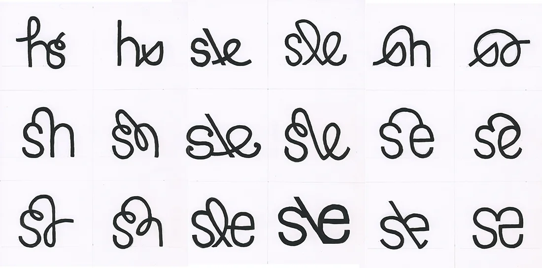 Gender neutral glyphs in assorted fonts. Image courtesy MGMT./ Eye on Design .