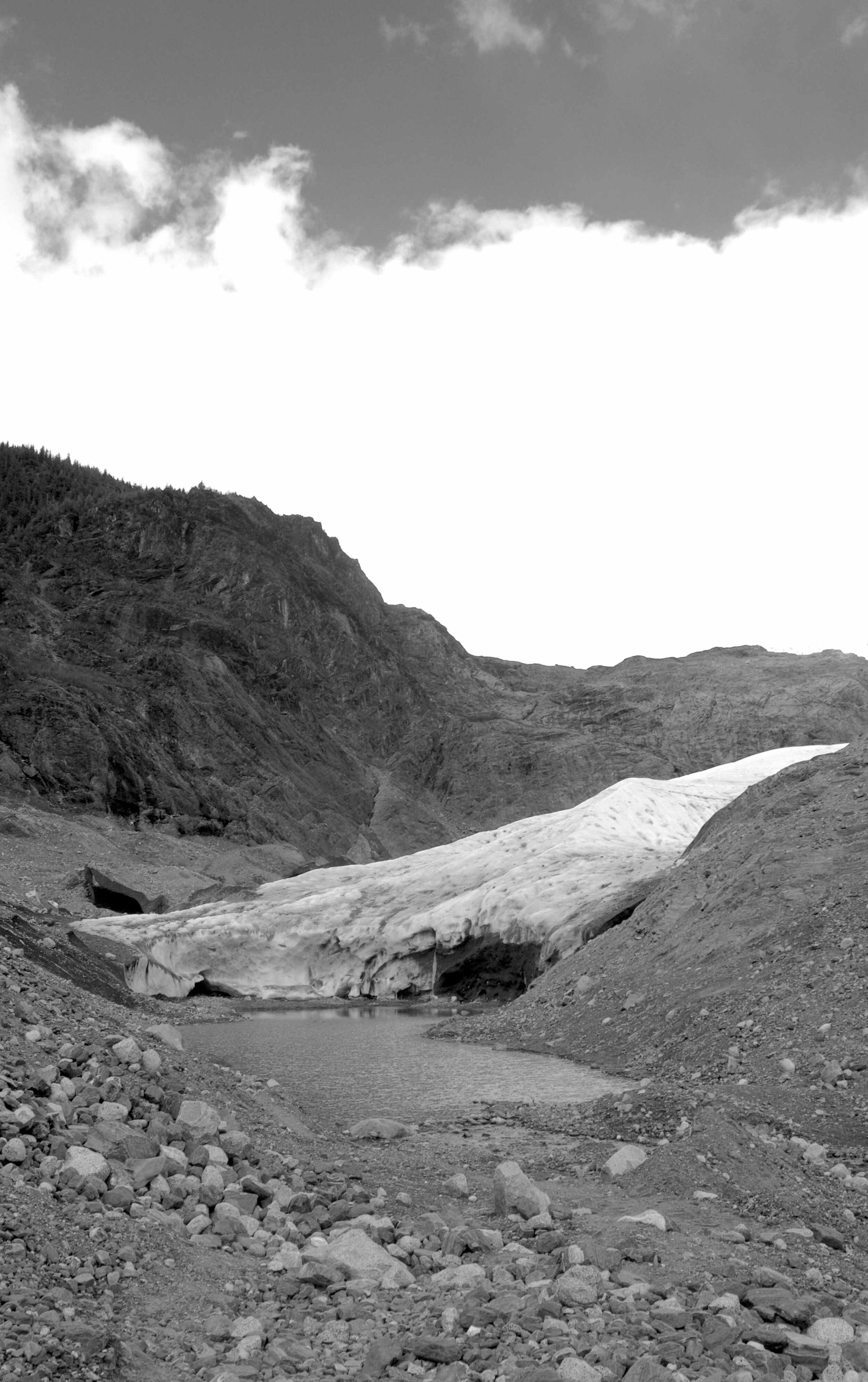 Mendenhall Glacier Ice Cave, which has since collapsed.