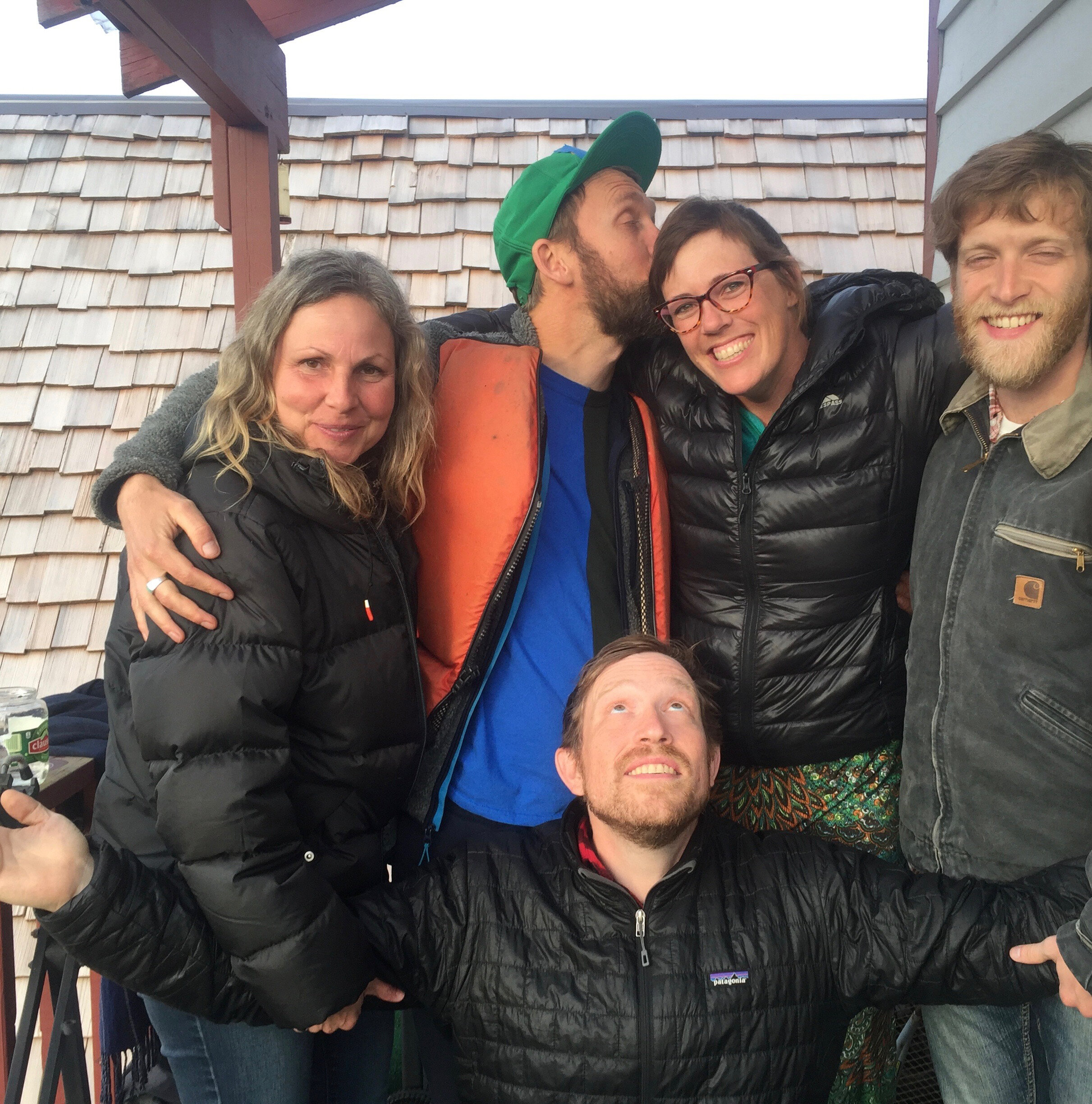 Tideline Residents: Wendy Given , BJM, Nina Elder , Peter Bradley, and Jimmy Riordan (below). Jimmy Riordan put together a three color monochromatic zine of BJM photos from the Tidelines trip; a grouping of images inspired by geometric s
