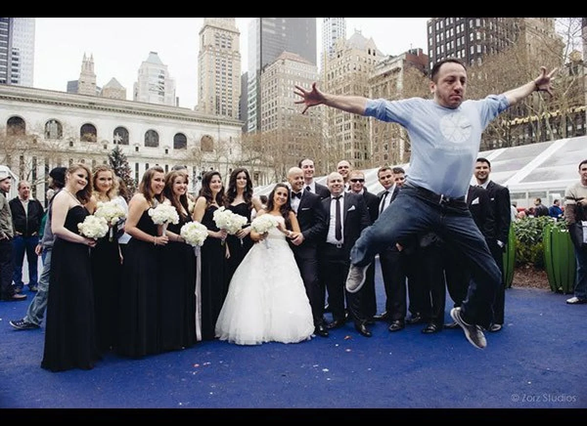 They shouldn't have had the first dance to "it's raining men"