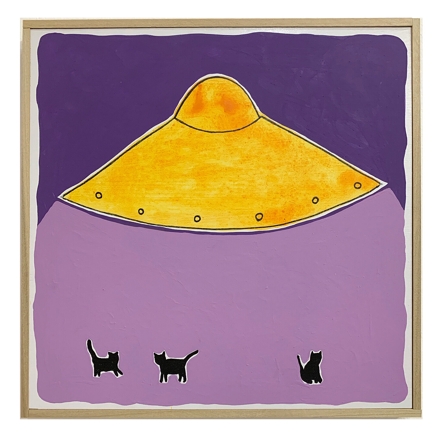 UFO with Three Cats, 2019