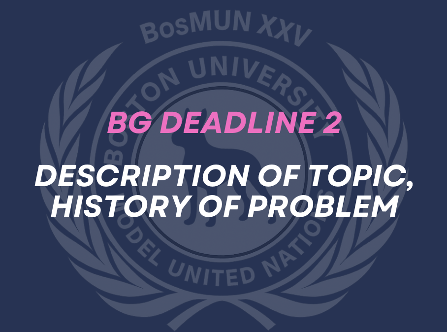 BG: Description of Topic, History of Problem