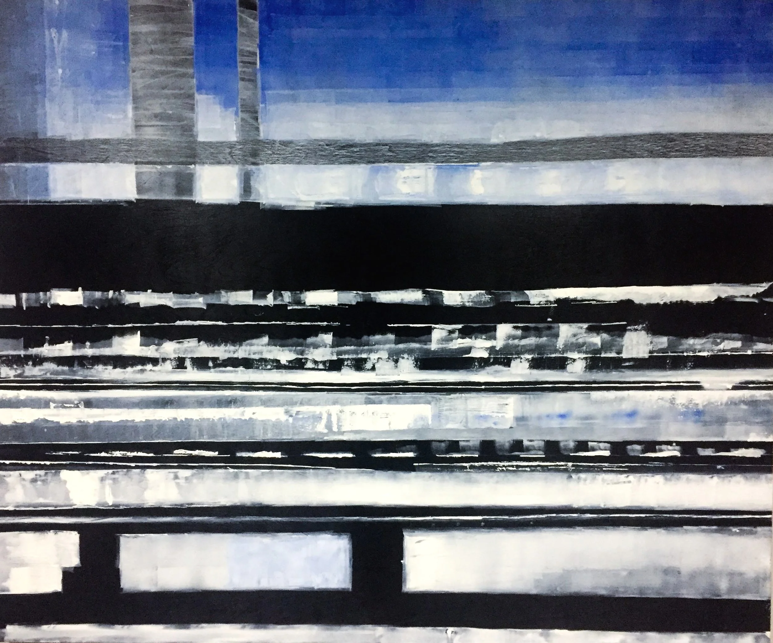  40”x48”  Oil paint on wooden panel  SOLD 