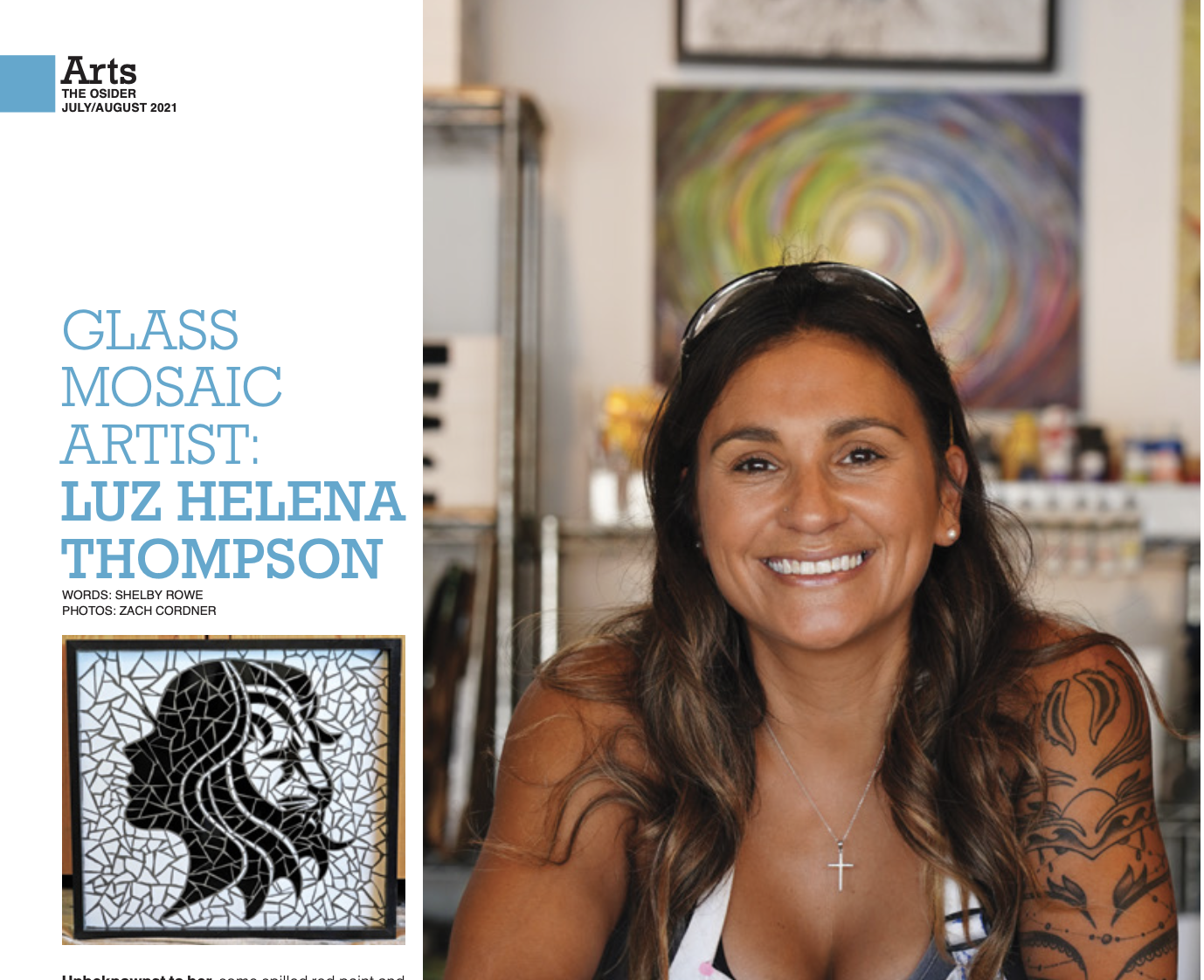 Glass Mosaic Artist Luz Helena Thompson
