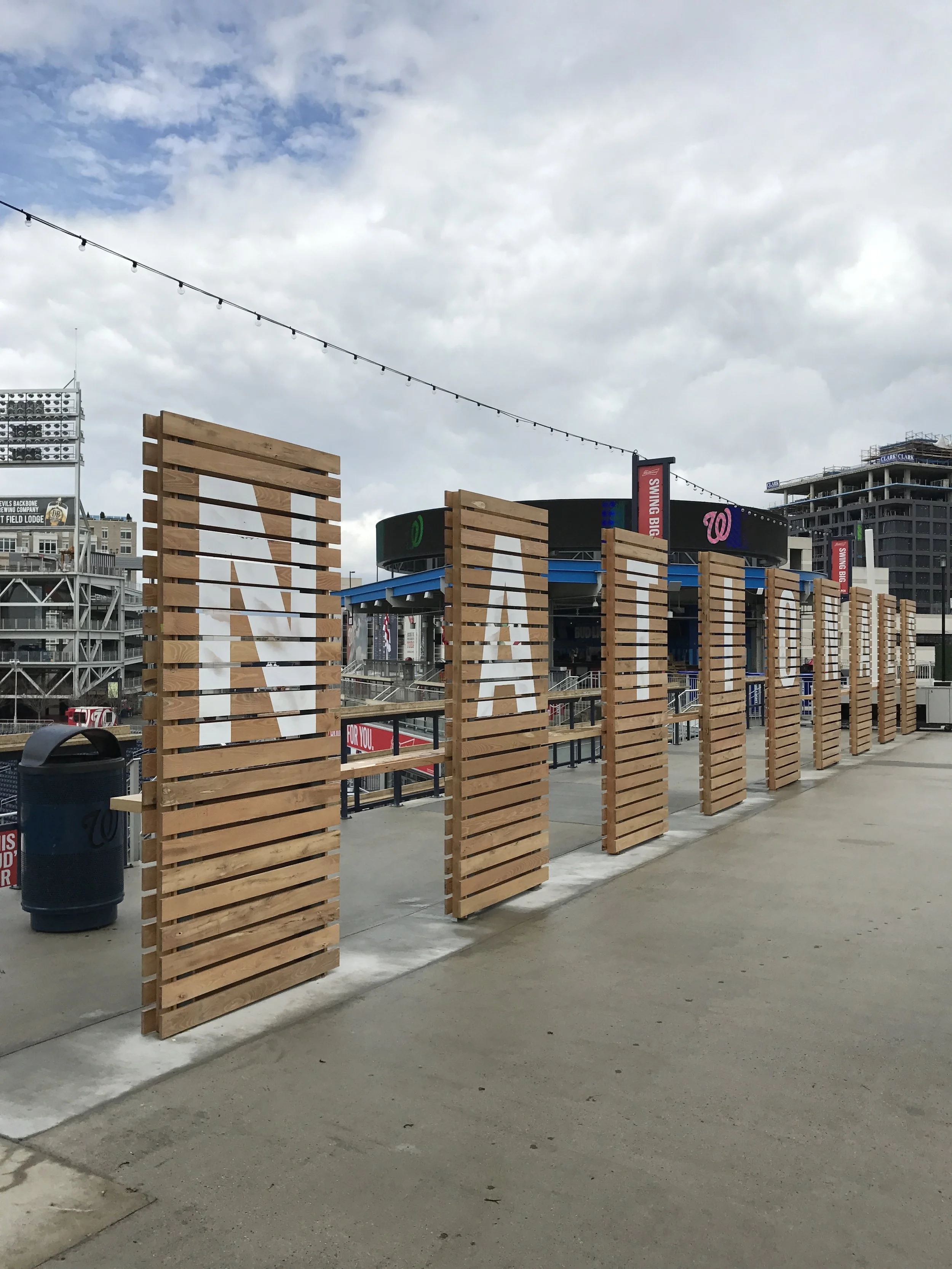 Behind the scenes tour of the Nationals Park. (Photo by AJ Dronkers)