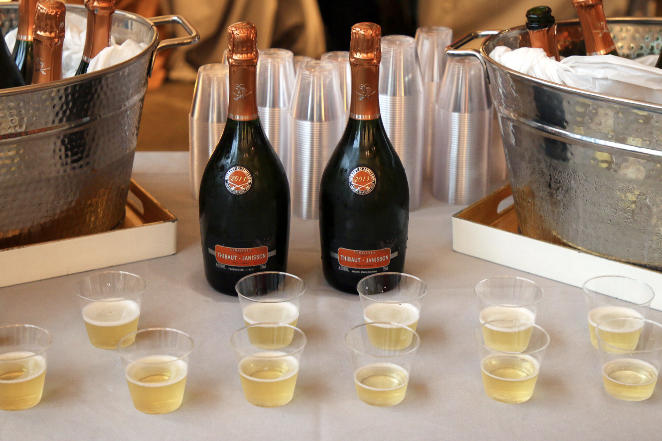 Welcome Thibaut-Janisson sparkling for all guests brought to you by the Mandy & David Team.