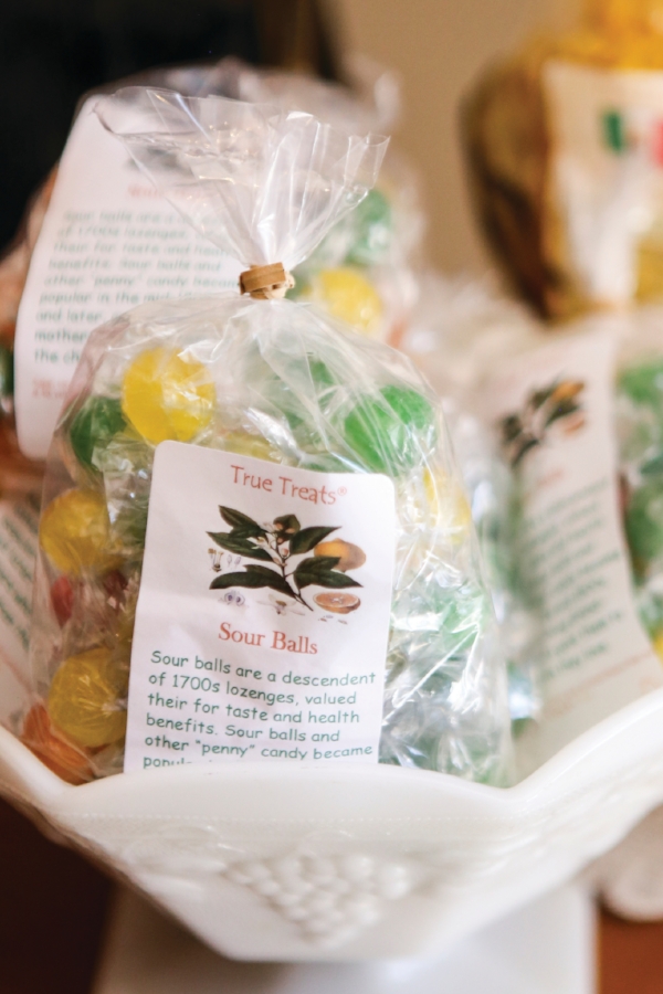 Sour ball candy from True Treats Historic Candy.