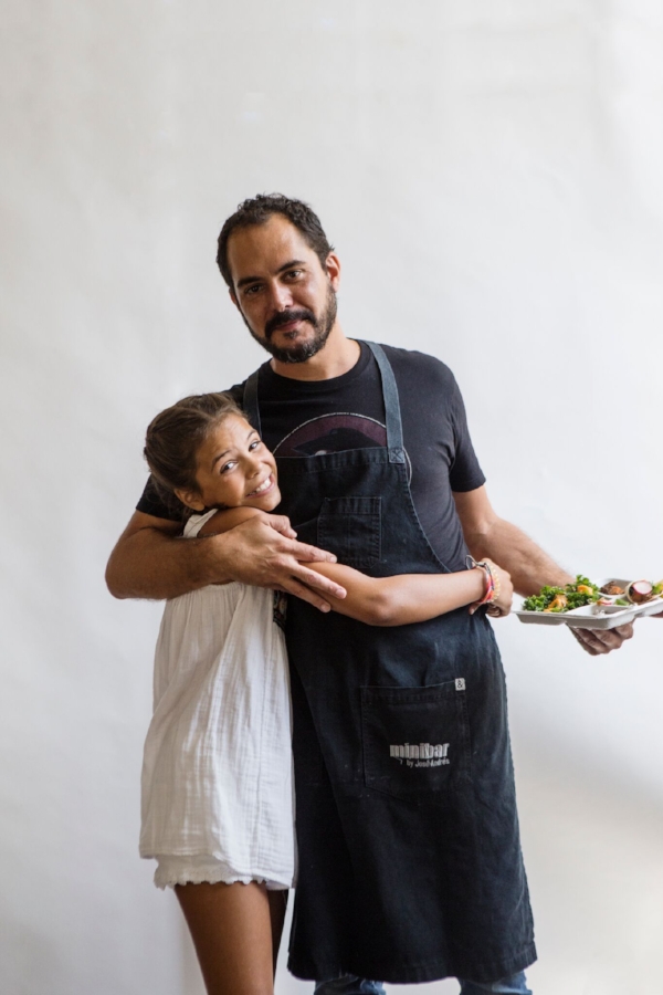 Chef García with his daughter, Lucia.