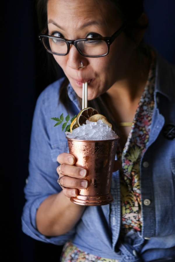 Service Bar’s Christine Kim takes us behind the curtain to stir up a “hyper-seasonal” cocktail with refreshing bursts of fall flavors