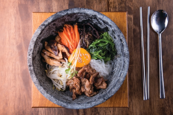 Bibimbap is just one of many dishes that can be found in restaurants along Howard County’s Korean Way.