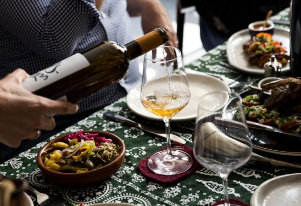Georgian wine is famous for its traditional method of preparation, using qvevri, or large clay jugs.