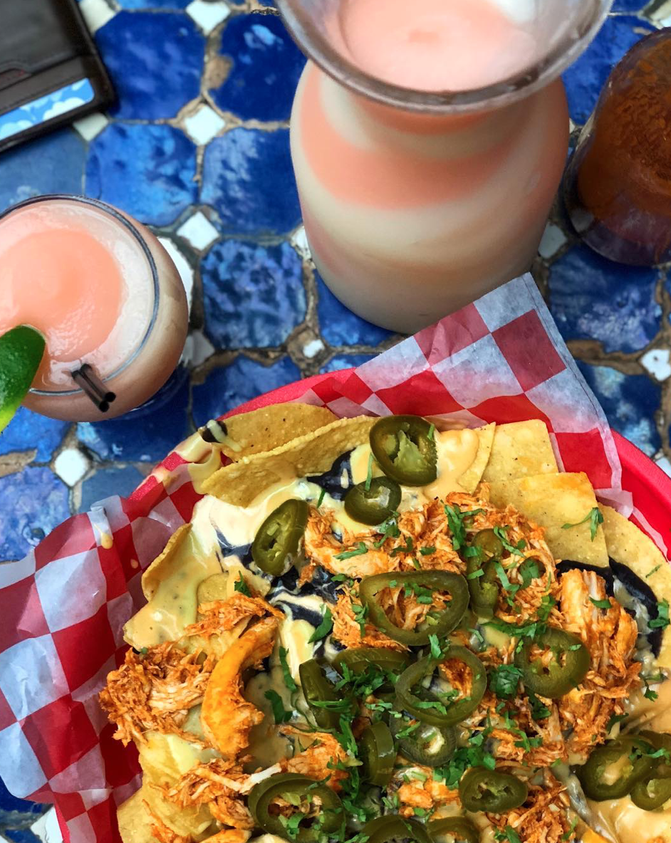 “The Swirl” at El Rey in frozen form. You can get them frozen or on the rocks, and by the glass—or a pitcher. AJ Dronkers.