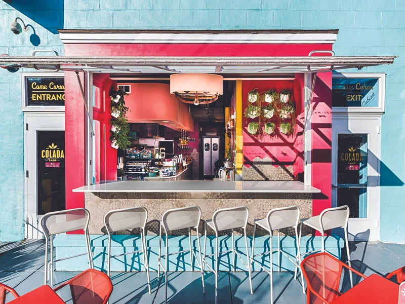 Colada Shop DC’s colorful facade. Photo by Rey Lopez.