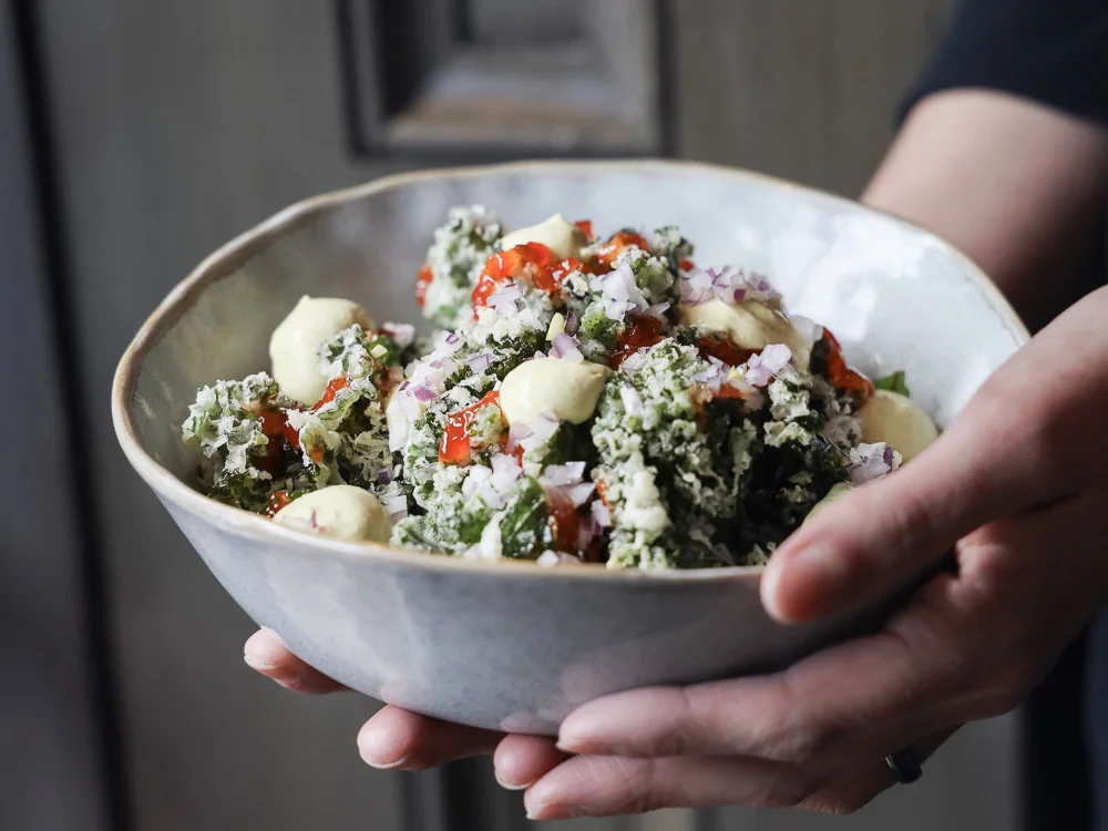 Preserve’s famous flash fried crispy kale.