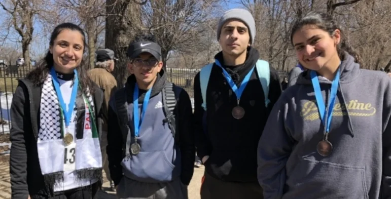 Four members of team Warek Dawali placed either overall or within their age divisions; team captain Izzeldeen Farraj came in third place overall!