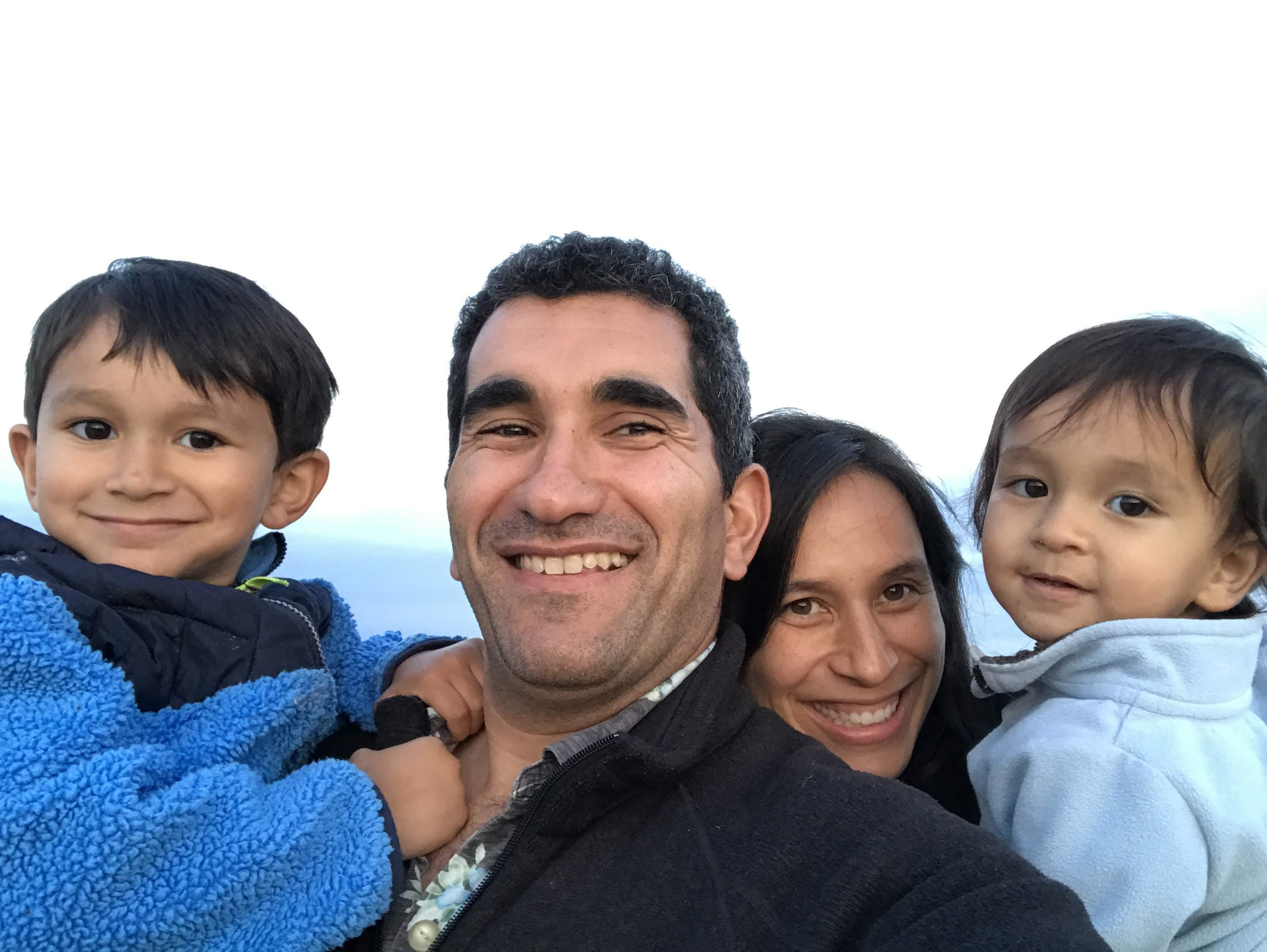 Shadi with his wife Carisa and two sons Sami and Ramzi