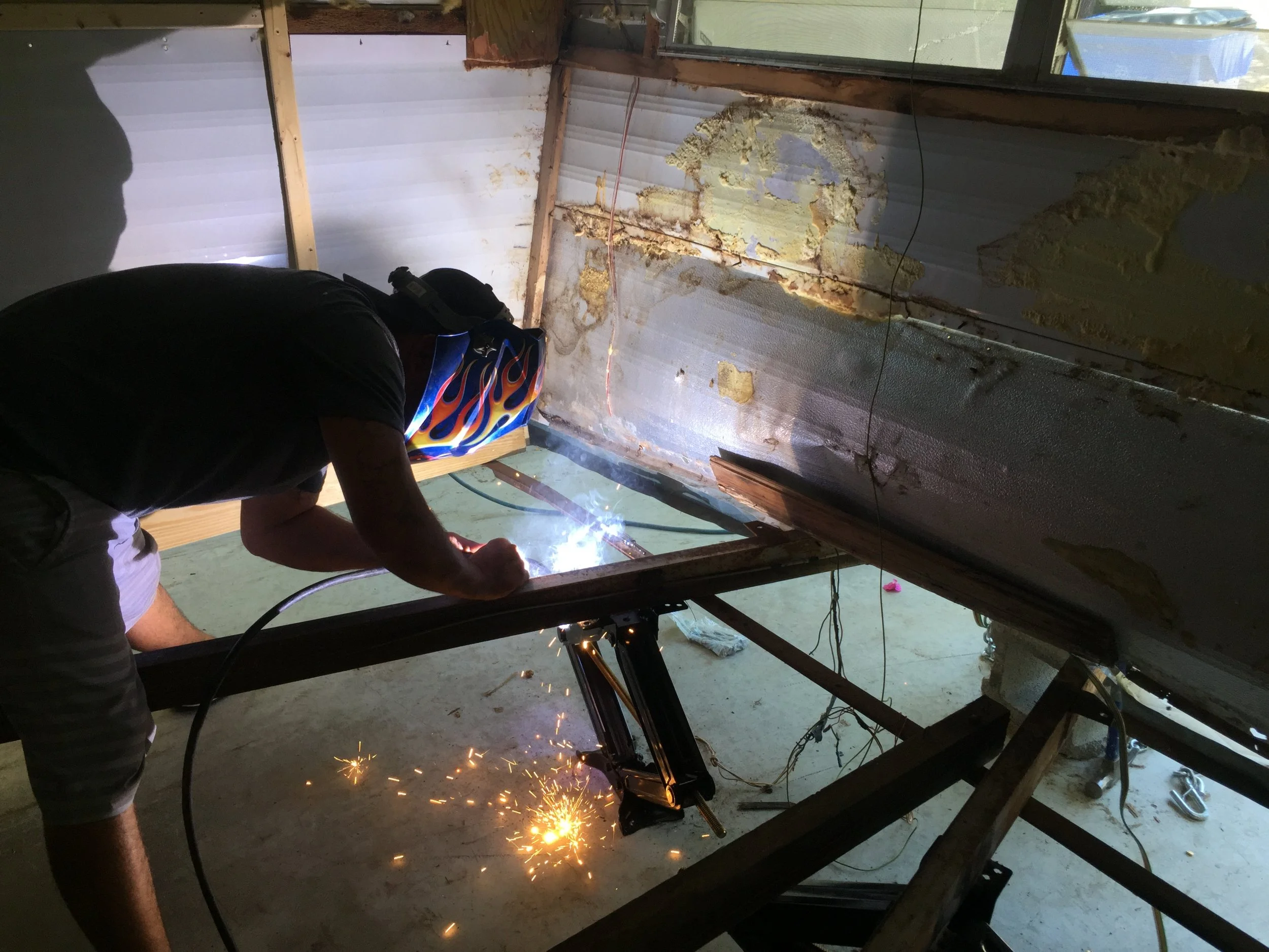 The Cameo Camper Renovation: Installing the subfloor