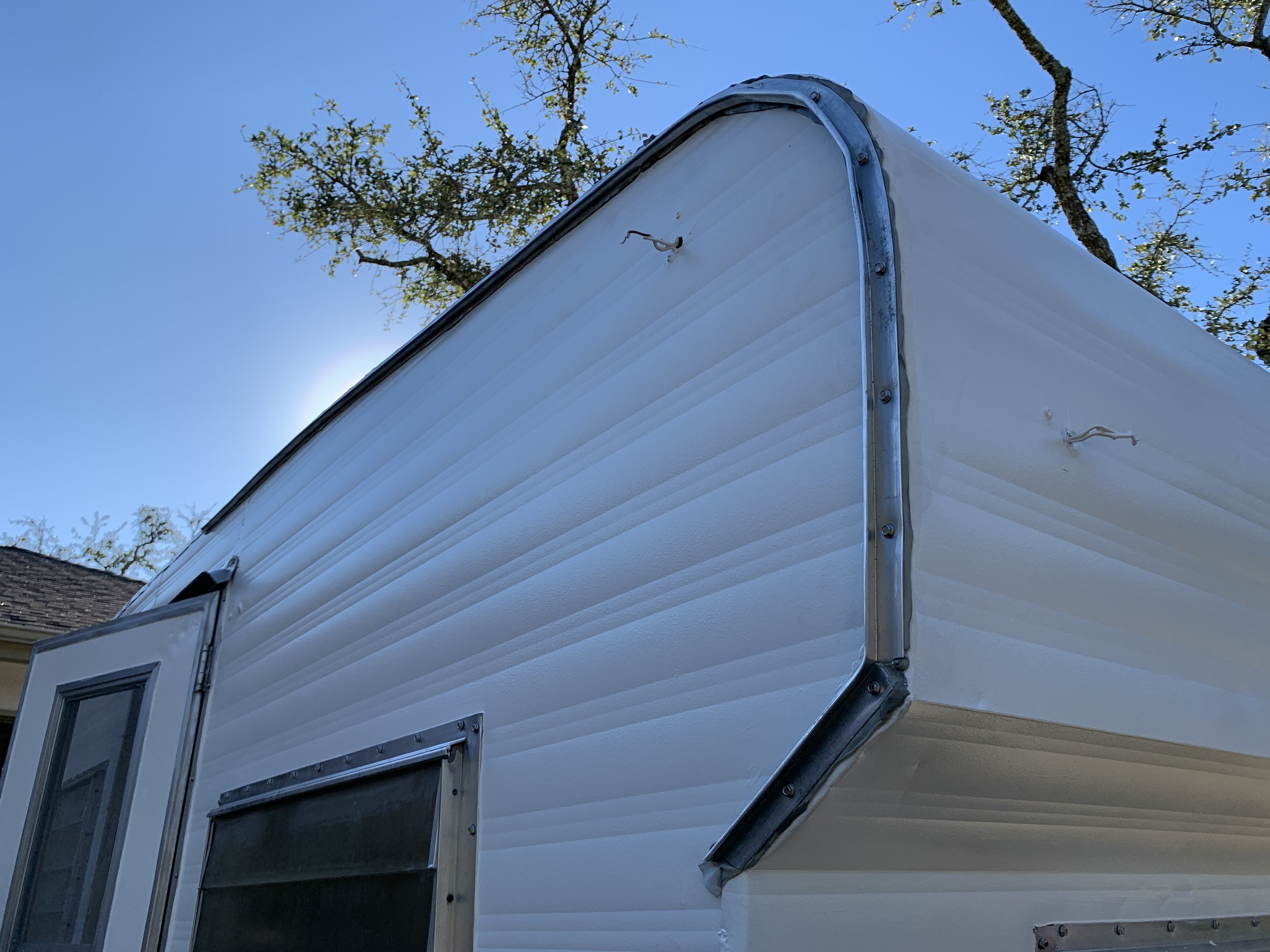 redoing travel trailer roof