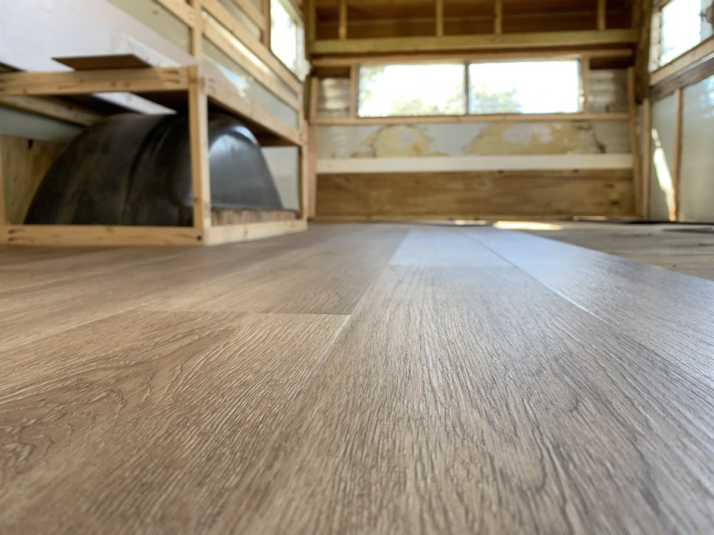 Installed Vinyl Plank Flooring, How To Put Laminate Flooring In Rv