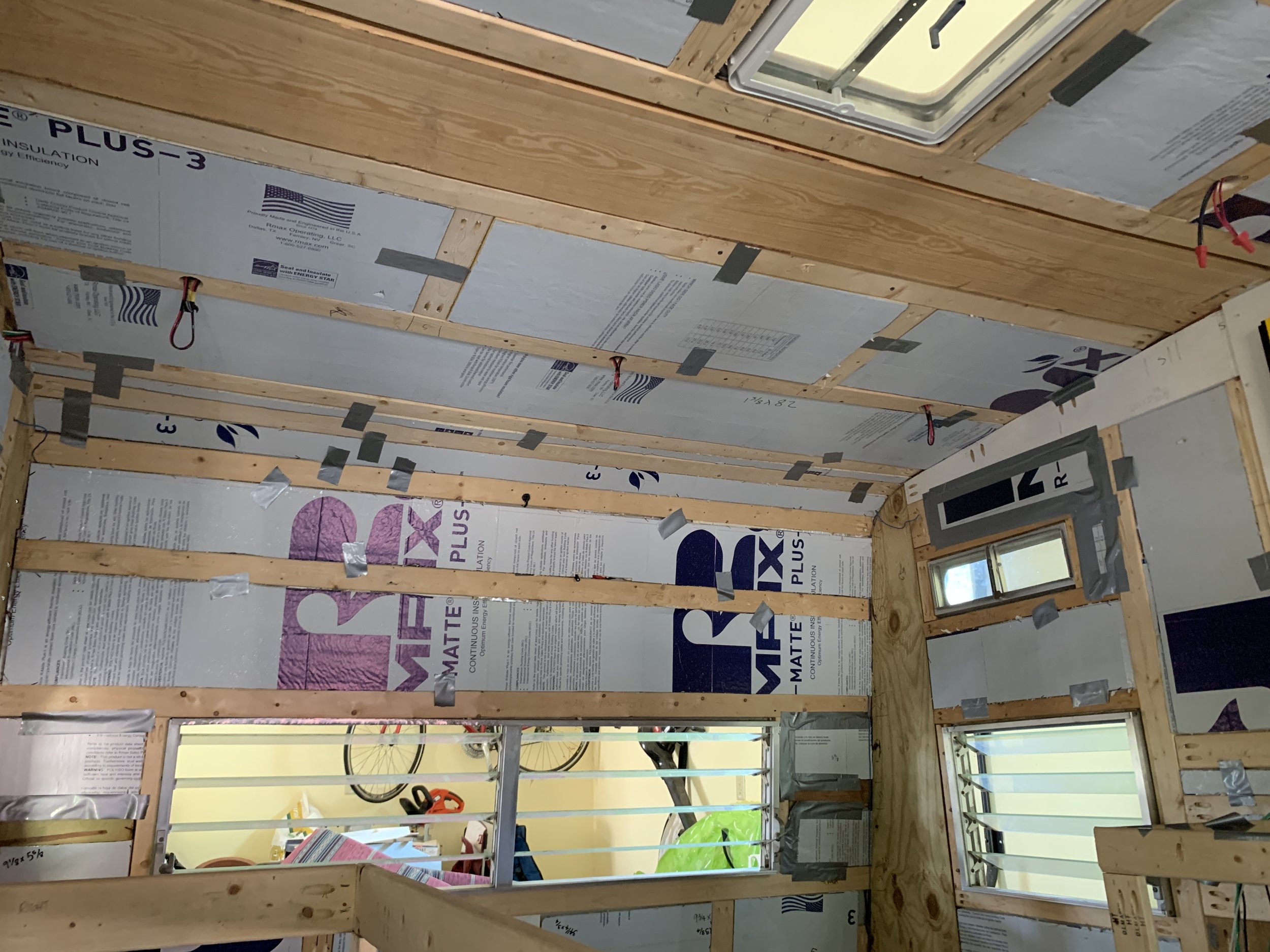 travel trailer insulation repair