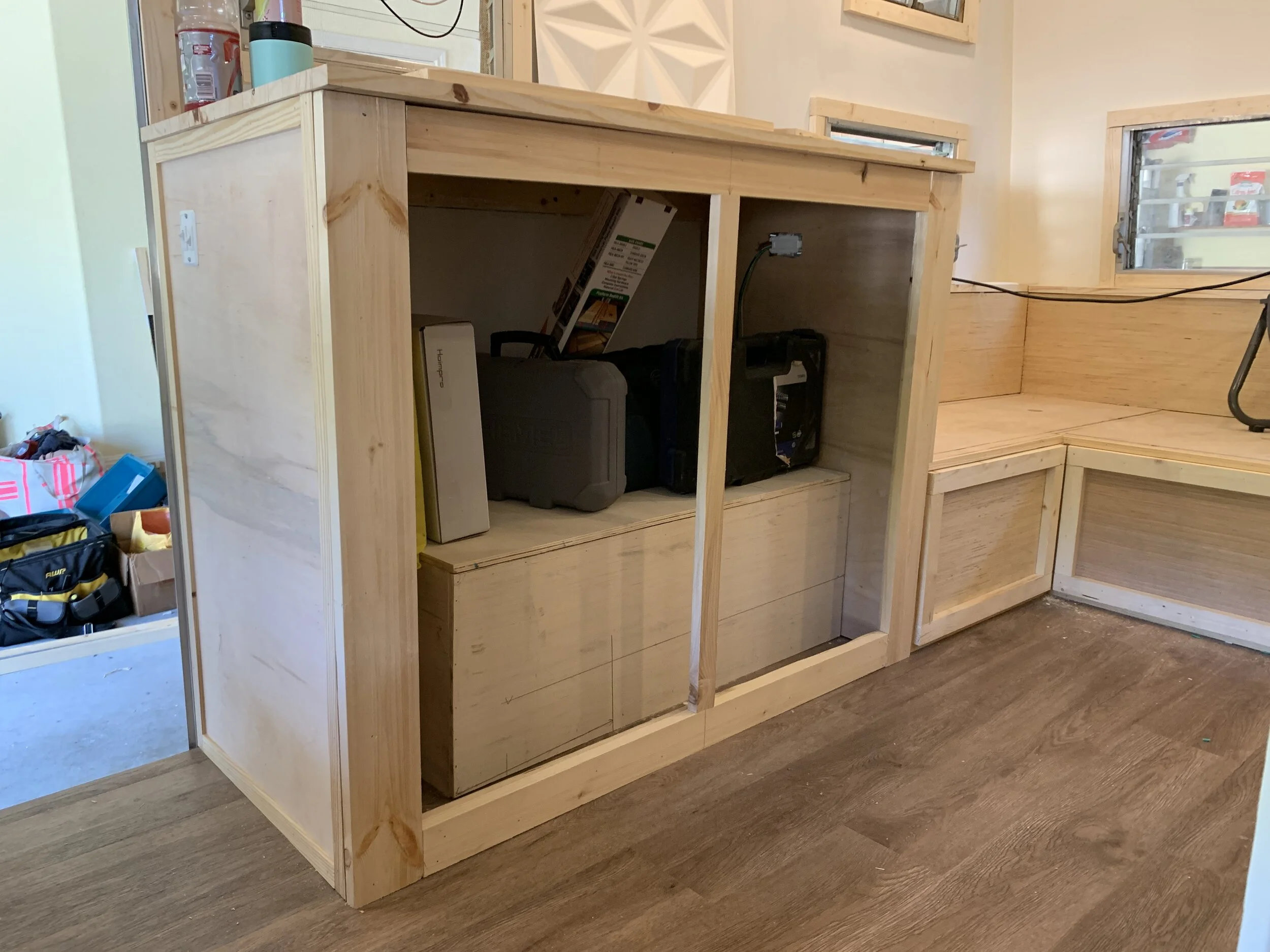 The Cameo Camper Renovation: Building Cabinets